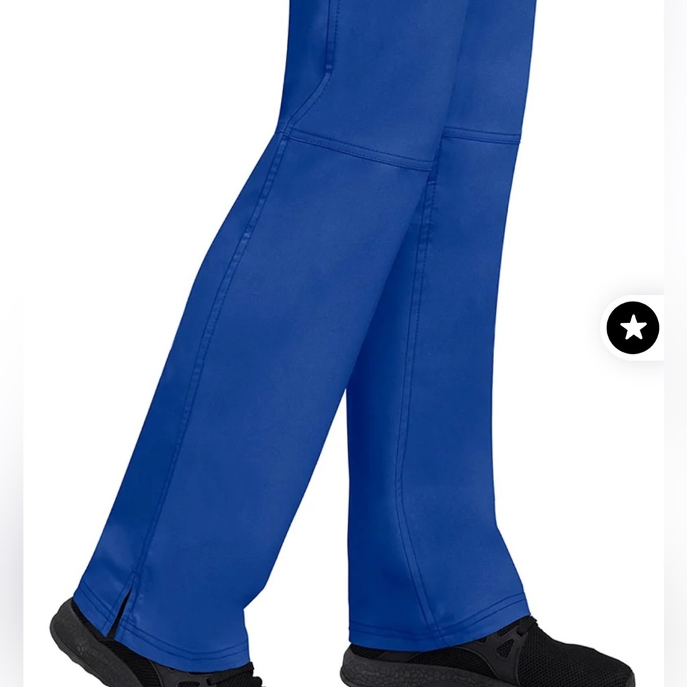 Purple Label Women's Tori Yoga Waistband Scrub Pant | Galaxy Blue - Picture 3 of 6